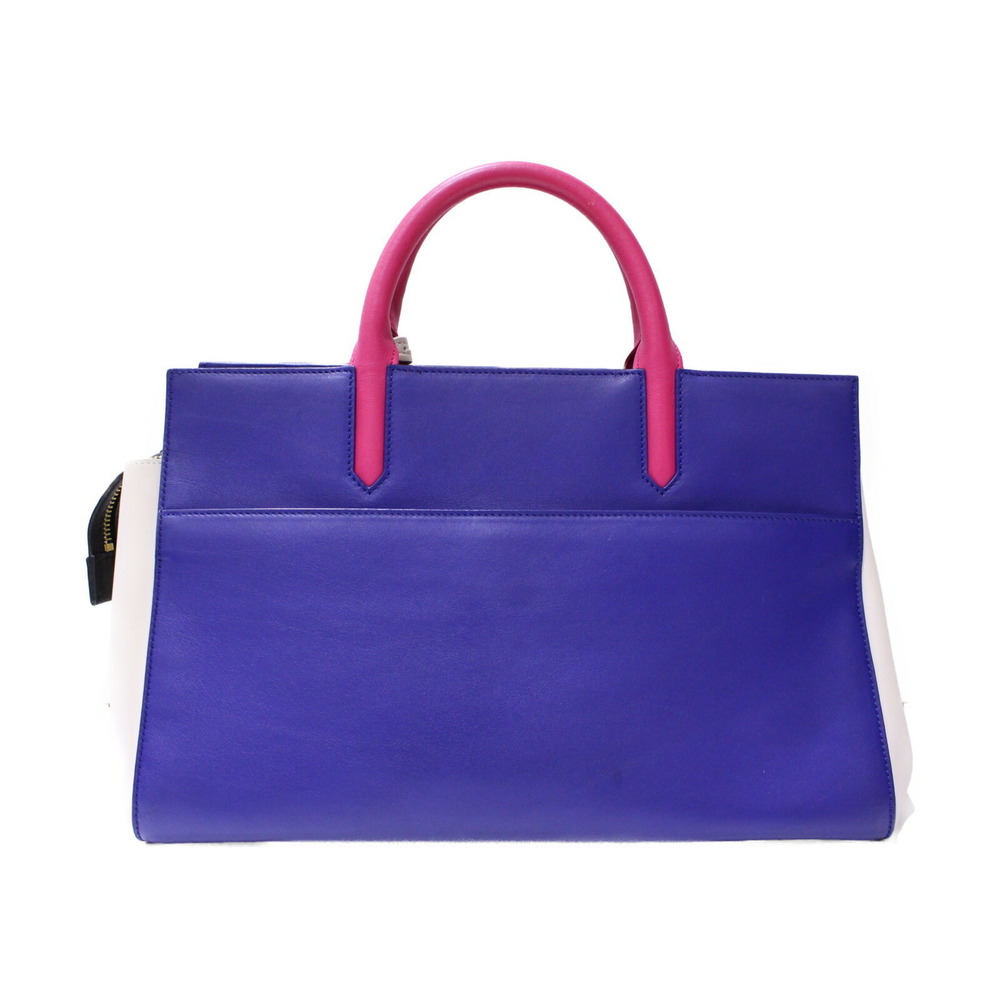Saint Laurent Cavalieve White Blue Bag Gauche Shoulder strap Pink Handbag - Picture 4 of 7